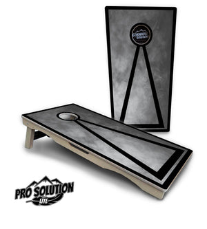 Smoke Triangle Cornhole Boards - Pro Solution Lite Series Cornhole Solutions