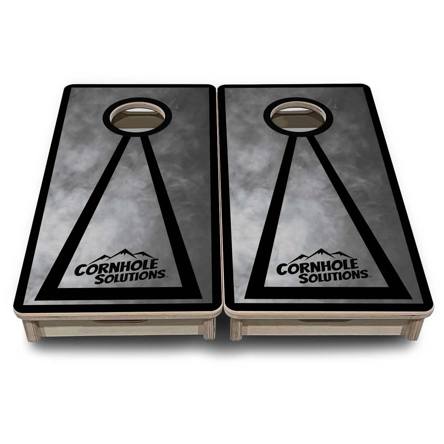Smoke Triangle - Mini Cornhole Board Set (12" x 24") with 8 Mini Bags Cornhole Solutions
