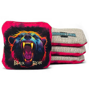 Smoky Mountain Bag Co – PRO Cornhole Bags - Set of 4 - Black Bear Series by Cornhole Solutions, custom cornhole board detail photo 4