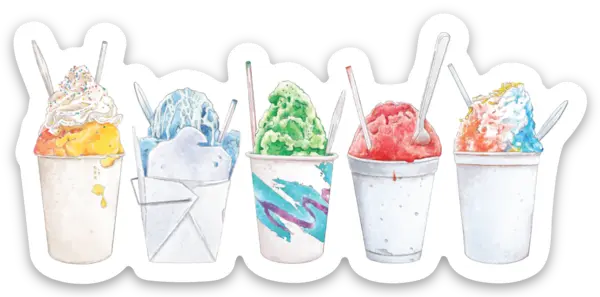 Snoball Die Cut Stickers Nola Tawk