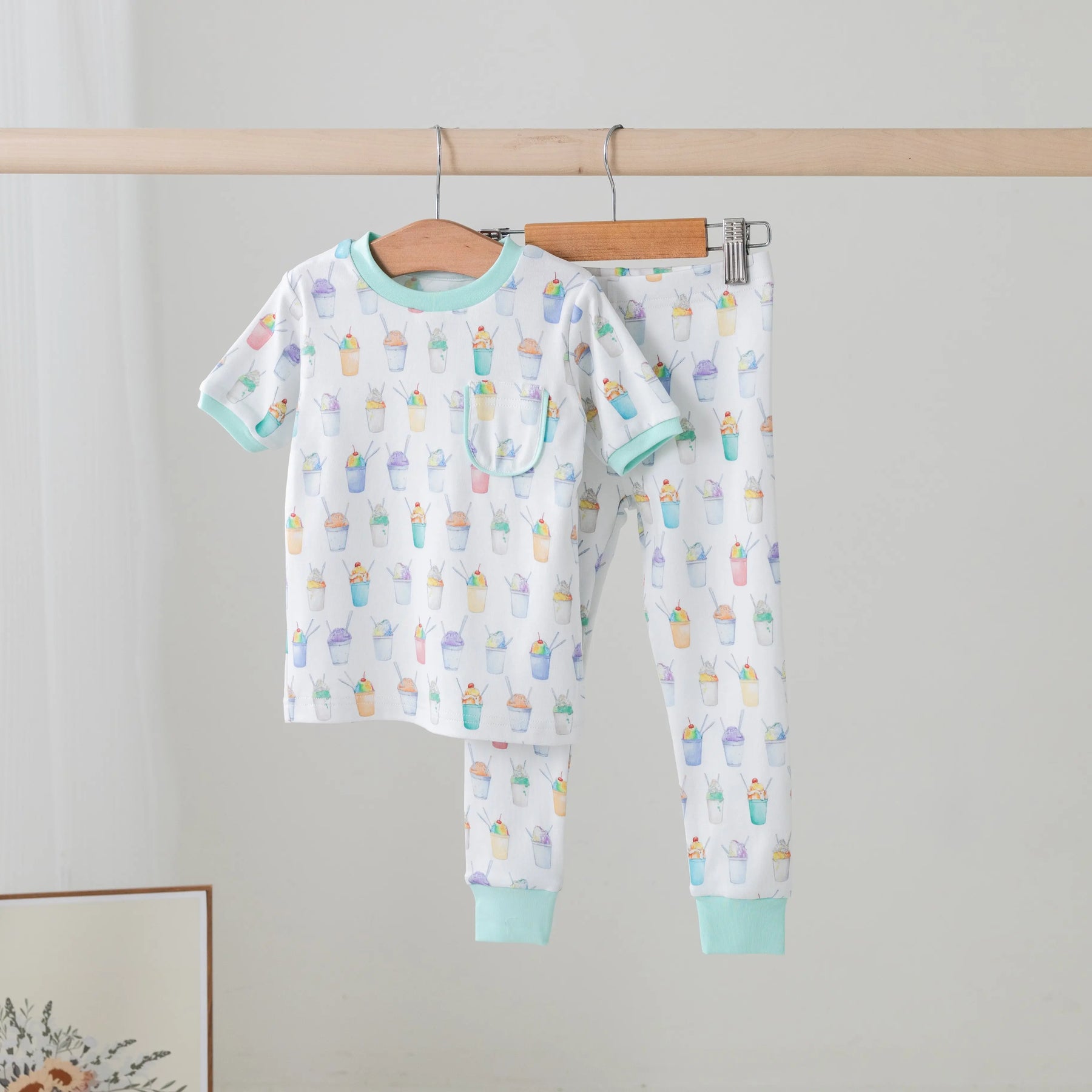 Snoball Organic Cotton Pajama Set by Nola Tawk, Southern food gift main product photo