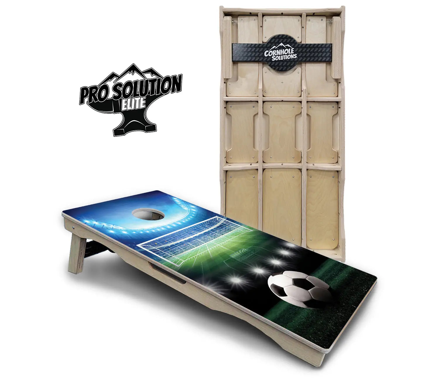 Soccer Cornhole Boards - Pro Solution Elite Series by Cornhole Solutions, custom cornhole board main product photo