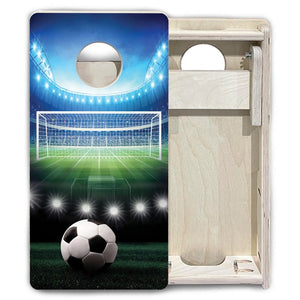 Soccer - Mini or Vacation Size Cornhole Boards by Cornhole Solutions, custom cornhole board detail photo 6