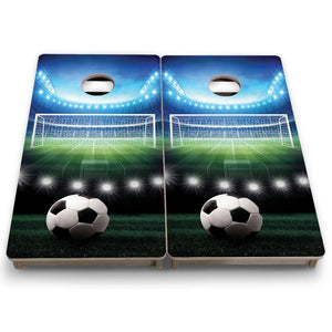 Soccer - Mini or Vacation Size Cornhole Boards by Cornhole Solutions, custom cornhole board detail photo 7