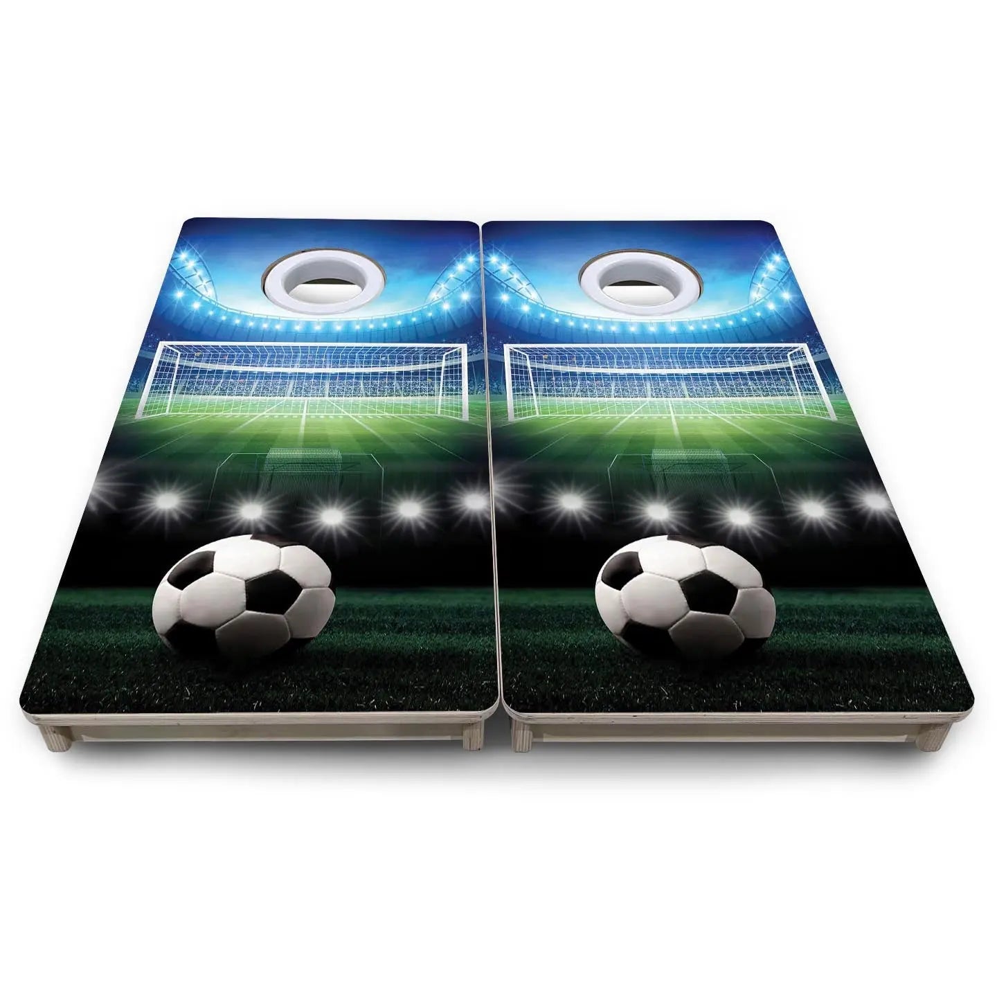 Soccer - Mini or Vacation Size Cornhole Boards by Cornhole Solutions, custom cornhole board detail photo 8