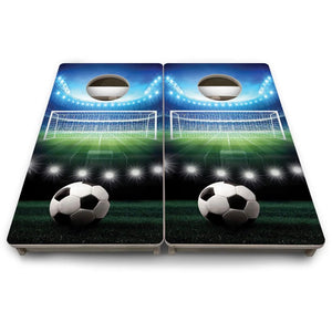 Soccer - Mini or Vacation Size Cornhole Boards by Cornhole Solutions, custom cornhole board detail photo 9