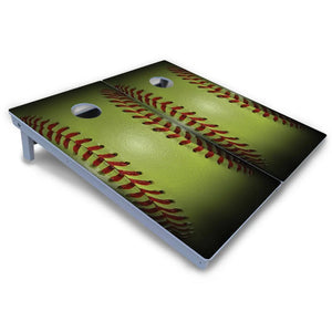 Softball Cornhole Boards - All Weather Series by Cornhole Solutions, custom cornhole board detail photo 3