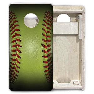 Softball - Mini or Vacation Size Cornhole Boards by Cornhole Solutions, custom cornhole board detail photo 6