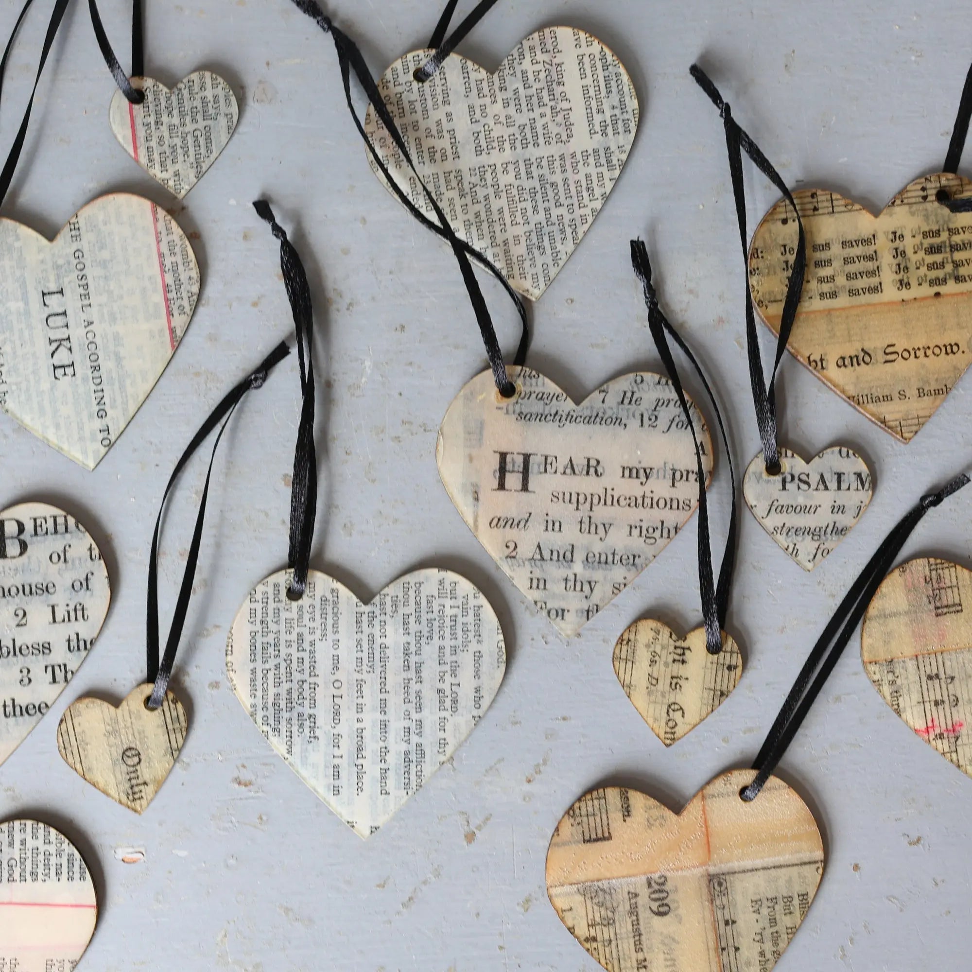 Song & Scripture Heart Ornaments ✨ Dennehey Design Co.