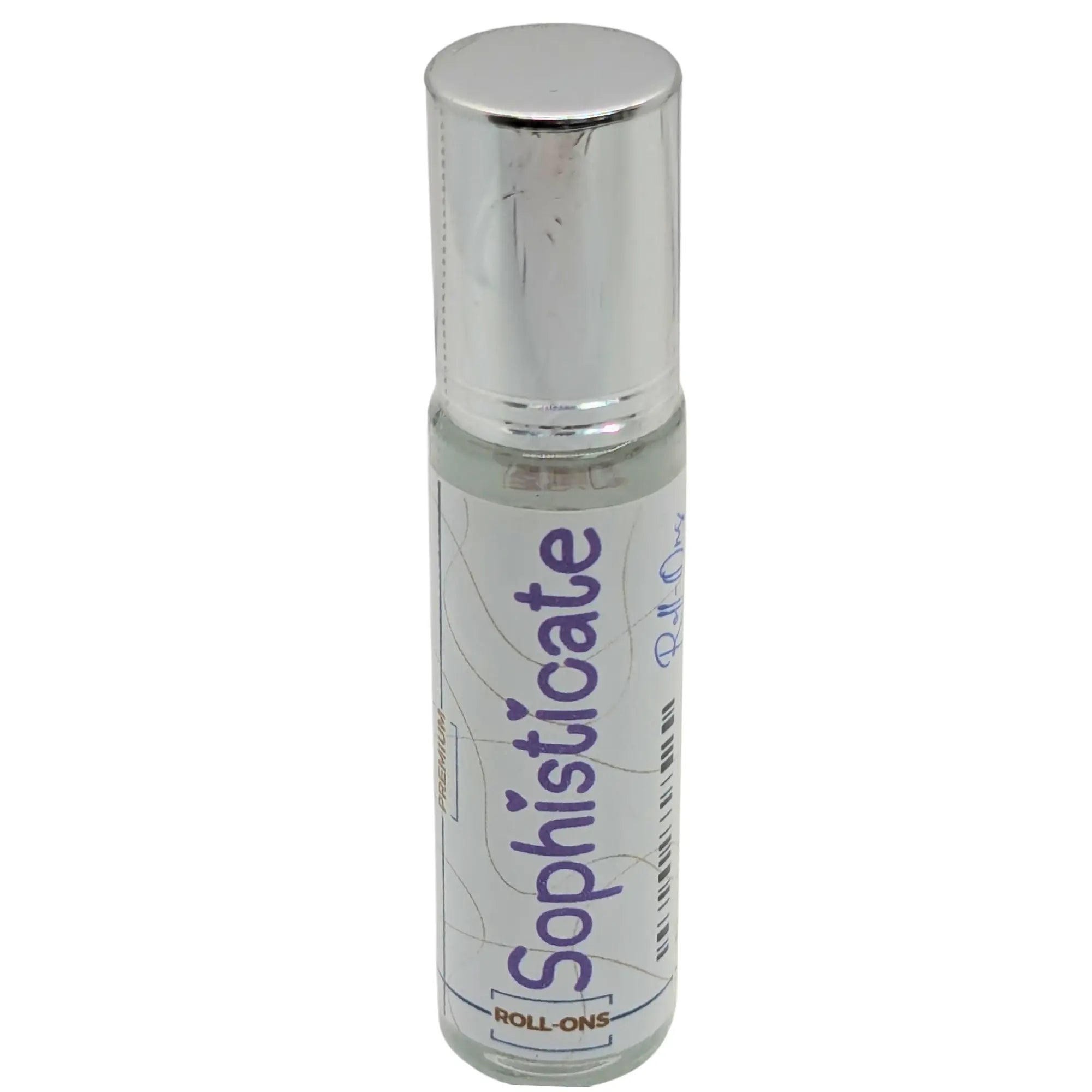 SOPHY™ Roll-On Oil bottle with silver cap and label showing the product name and description.