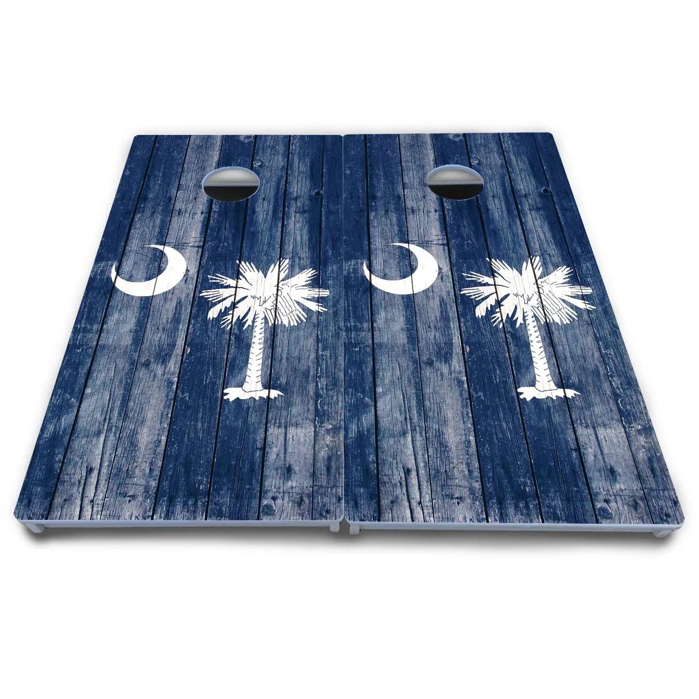 South Carolina Flag Cornhole Boards - All Weather Series by Cornhole Solutions, custom cornhole board detail photo 4
