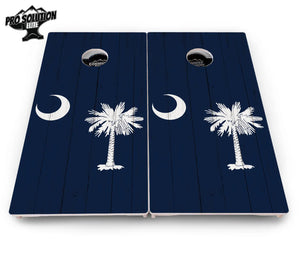 South Carolina Flag Cornhole Boards - Pro Solution Elite Series Cornhole Solutions