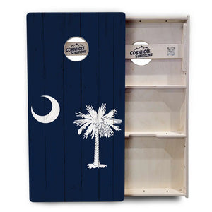 South Carolina Flag Cornhole Boards - Professional Tournament Series by Cornhole Solutions, custom cornhole board detail photo 3