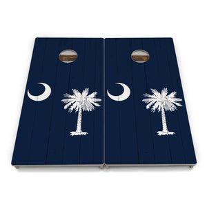 South Carolina Flag Cornhole Boards - Professional Tournament Series by Cornhole Solutions, custom cornhole board detail photo 4
