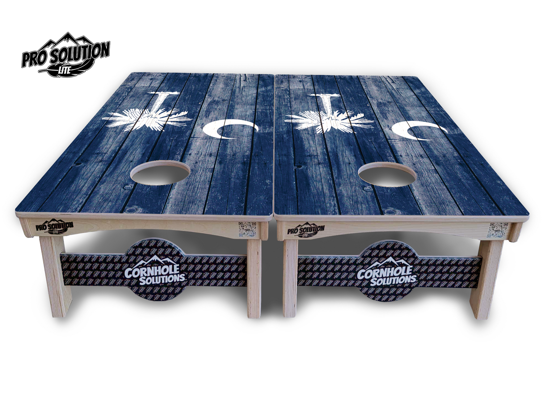 South Carolina Flag Cornhole Boards - Pro Solution Lite Series by Cornhole Solutions, custom cornhole board detail photo 3