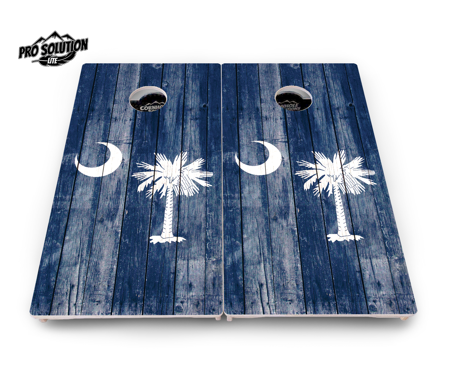 South Carolina Flag Cornhole Boards - Pro Solution Lite Series by Cornhole Solutions, custom cornhole board detail photo 2