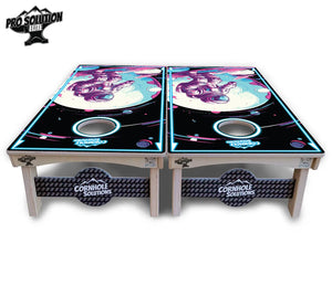 Spaceman Cornhole Boards - Pro Solution Elite Series by Cornhole Solutions, custom cornhole board detail photo 3