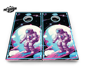 Spaceman Cornhole Boards - Pro Solution Lite Series by Cornhole Solutions, custom cornhole board detail photo 4