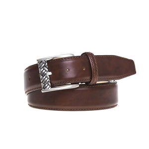 Special Edition Cognac Belt by Roger Ximenez: Bespoke Belts and Leather Accessories, handmade leather goods detail photo 4