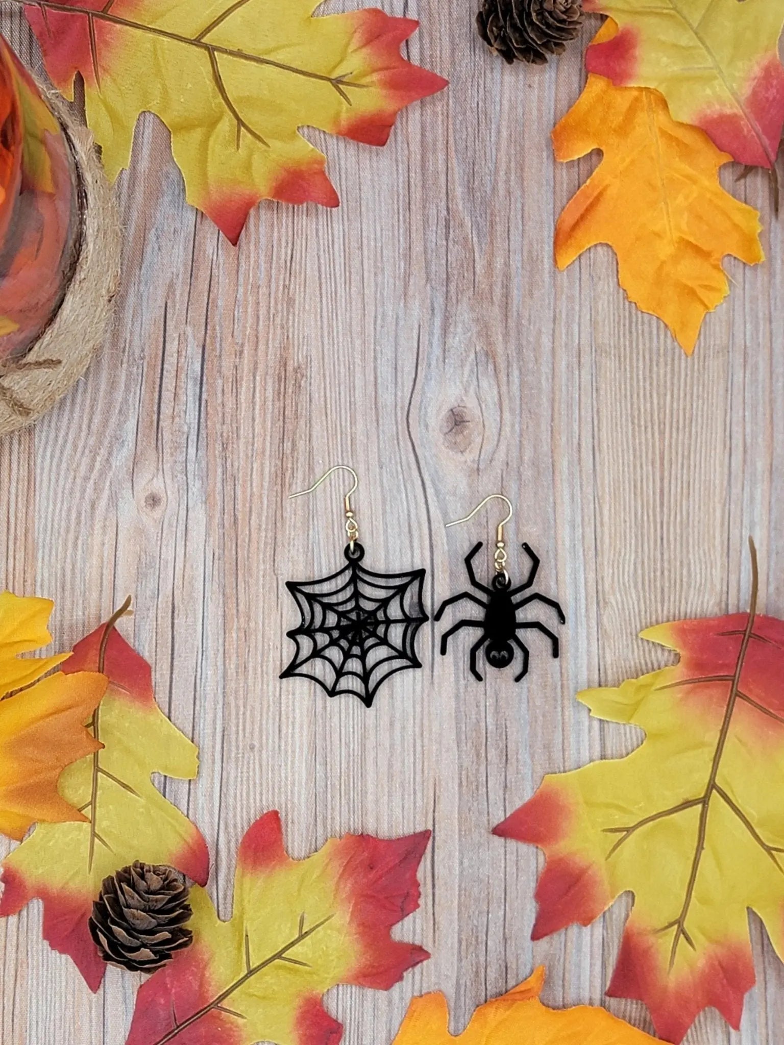 Spider Web Earrings EverLee Creations