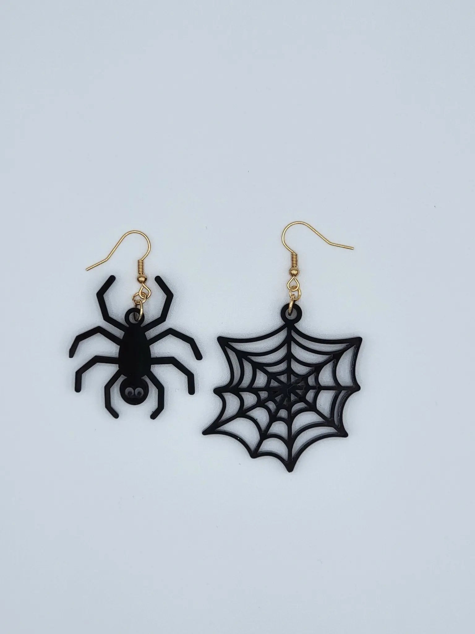 Spider Web Earrings by EverLee Creations, handmade jewelry detail photo 2