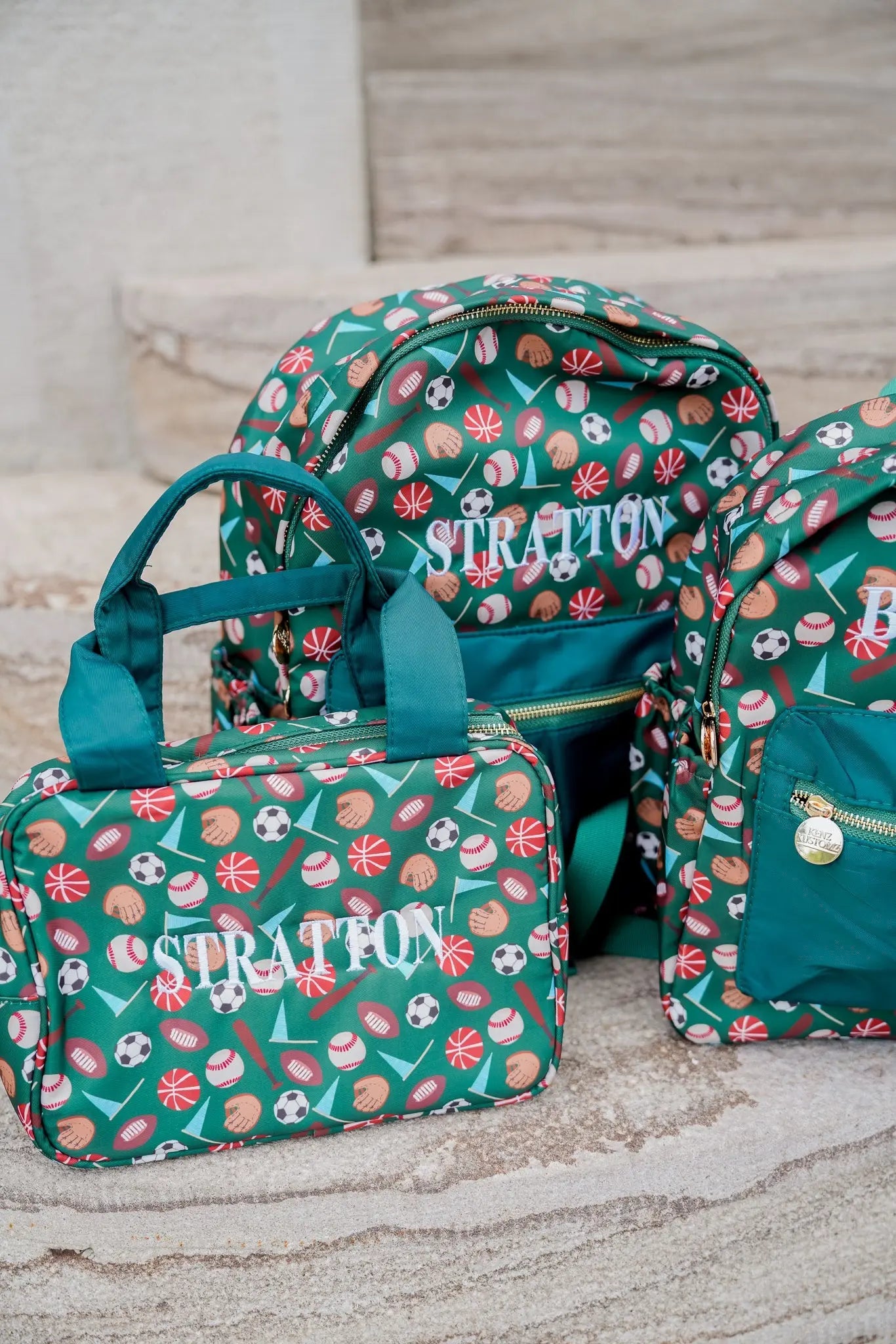 Sports Backpack - PLAIN NO EMBROIDERY by KenzKustomz, handmade leather goods main product photo