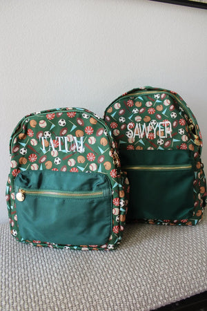 Sports Backpack - PLAIN NO EMBROIDERY by KenzKustomz, handmade leather goods detail photo 5