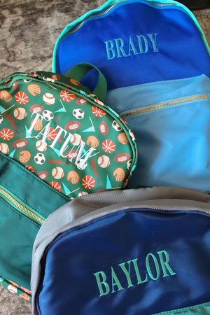 Sports Backpack - PLAIN NO EMBROIDERY by KenzKustomz, handmade leather goods detail photo 7