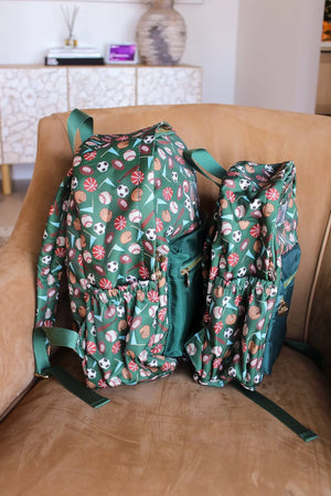 Sports Backpack - PLAIN NO EMBROIDERY by KenzKustomz, handmade leather goods detail photo 13