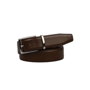 Spotty Brown Italian Calf Leather Belt by Roger Ximenez: Bespoke Belts and Leather Accessories, handmade leather goods detail photo 2