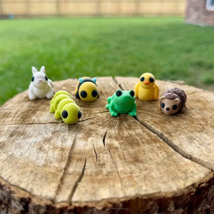 Spring Buddies Mini Fidget Toy Bundle | 3D Printed Spring Animals