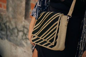 Square Bag handwoven rope bag by Nomadic State of Mind, view 2