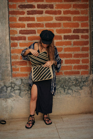 Square Bag handwoven rope bag by Nomadic State of Mind, view 3