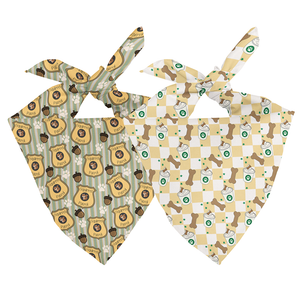 Squirrel Patrol & Pup Cup Reversible Dog Bandana