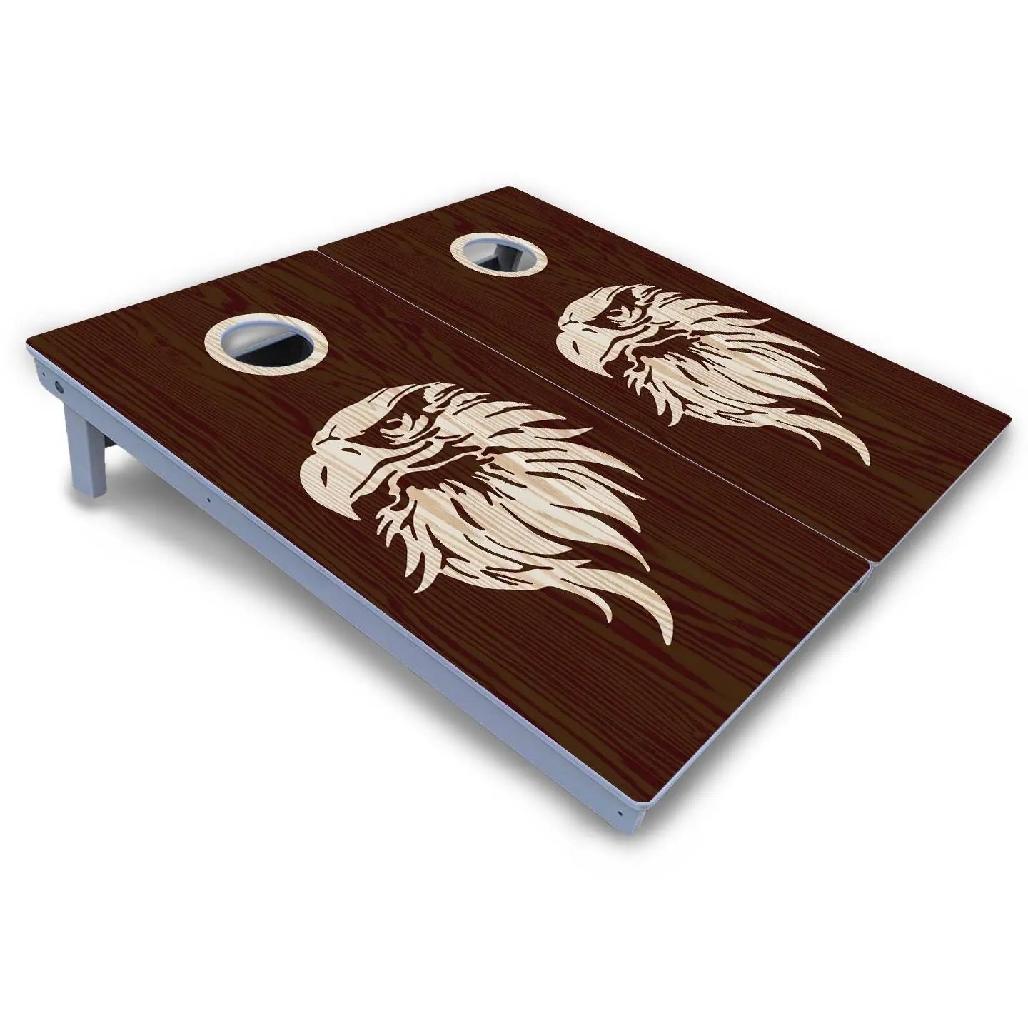 Stained Flag & Eagle Cornhole Boards - All Weather Series by Cornhole Solutions, custom cornhole board detail photo 4