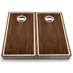 Stained Natural Border - Mini or Vacation Size Cornhole Boards by Cornhole Solutions, custom cornhole board detail photo 7