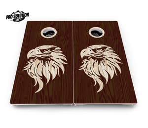 Stained Flag & Eagle Cornhole Boards - Pro Solution Lite Series by Cornhole Solutions, custom cornhole board detail photo 3