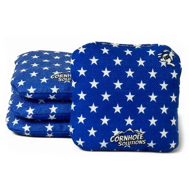 Stars/Stripes - Pro Style REC Cornhole Bags – Regulation 6"x6" – Full Set of 8 Cornhole Solutions