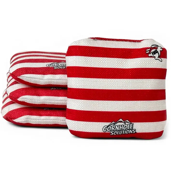 Stars/Stripes - Pro Style REC Cornhole Bags – Regulation 6"x6" – Full Set of 8 Cornhole Solutions