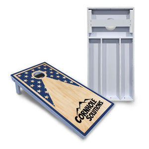 Stars & Stripes CS Logo Cornhole Boards - All Weather Series by Cornhole Solutions, custom cornhole board detail photo 2