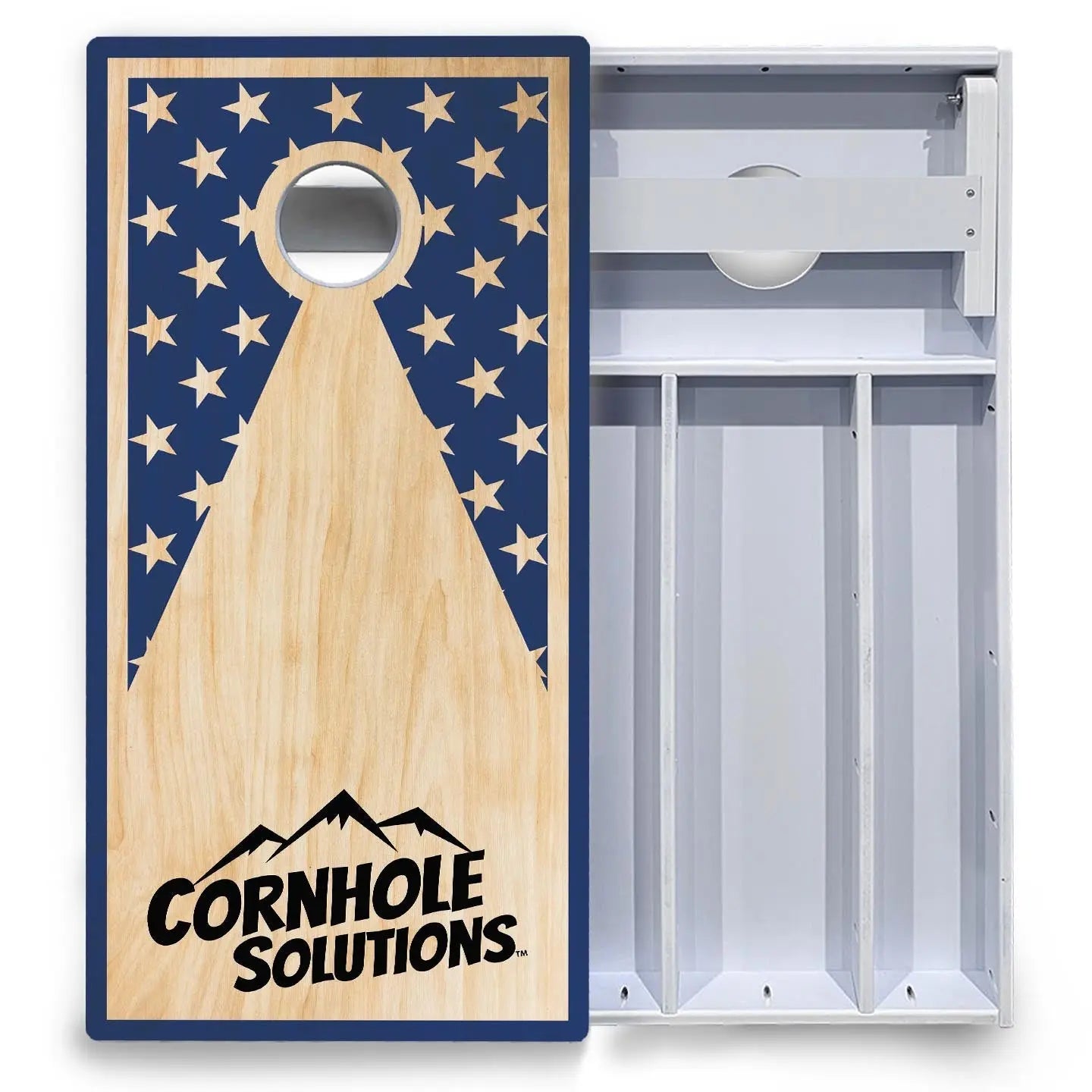 Stars & Stripes CS Logo Cornhole Boards - All Weather Series by Cornhole Solutions, custom cornhole board detail photo 5