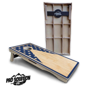Stars & Stripes Keyhole Cornhole Boards - Pro Solution Lite Series Cornhole Solutions