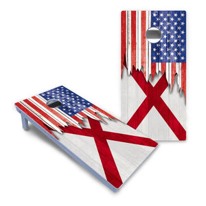 State Flag Designs Alabama to Georgia Cornhole Boards - All Weather Series by Cornhole Solutions, Southern home decor detail photo 2
