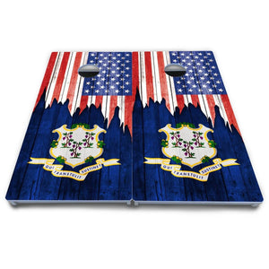 State Flag Designs Alabama to Georgia Cornhole Boards - All Weather Series by Cornhole Solutions, Southern home decor detail photo 18