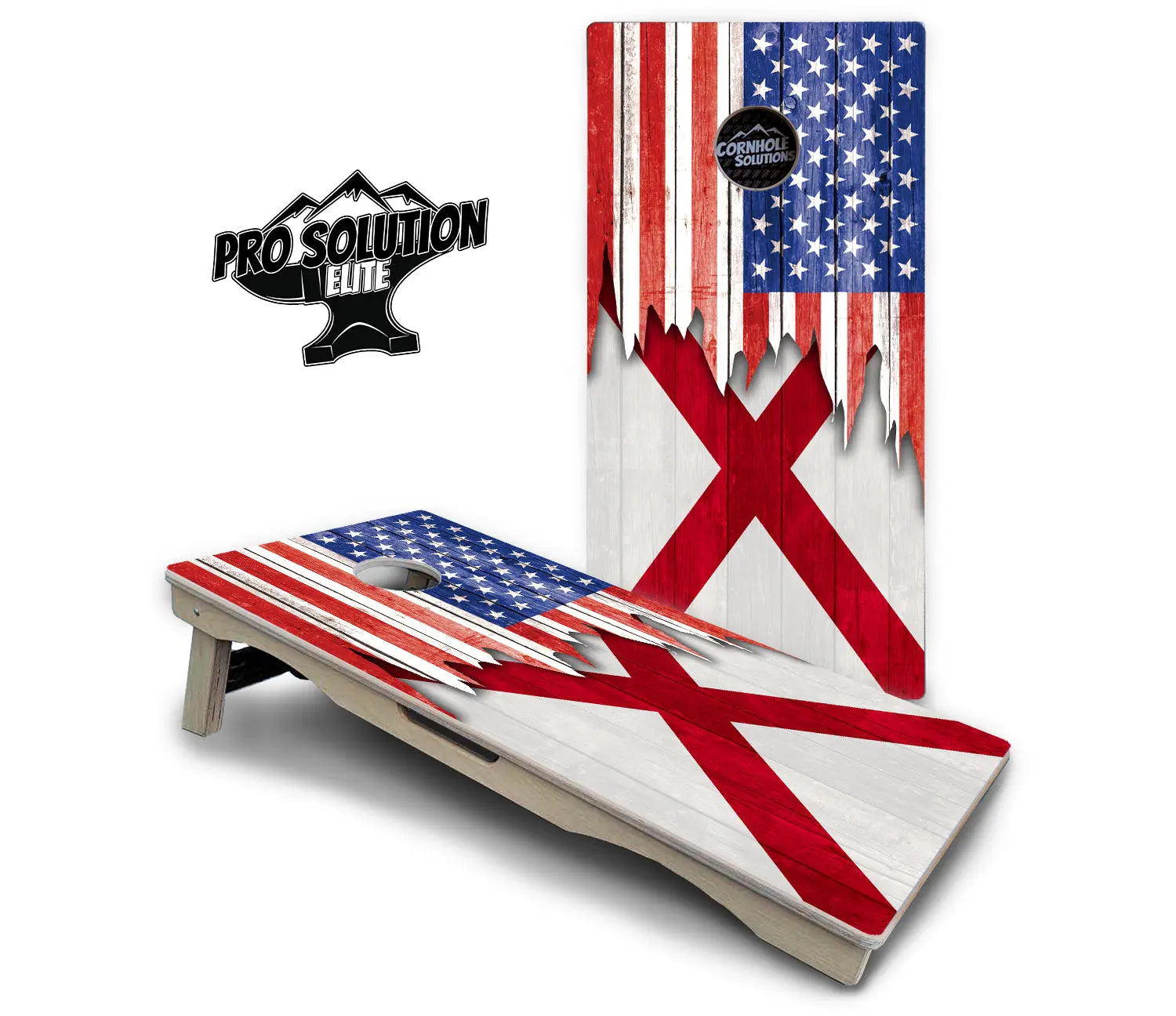 State Flag Designs Alabama to Georgia Cornhole Boards - Pro Solution Elite Series by Cornhole Solutions, Southern home decor detail photo 3