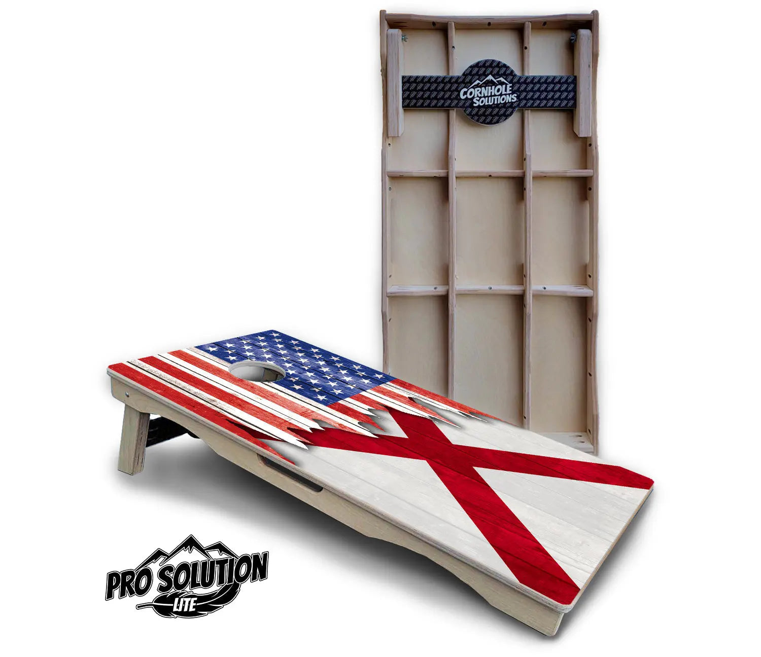 State Flag Designs Alabama to Georgia Cornhole Boards - Pro Solution Lite Series by Cornhole Solutions, Southern home decor detail photo 2