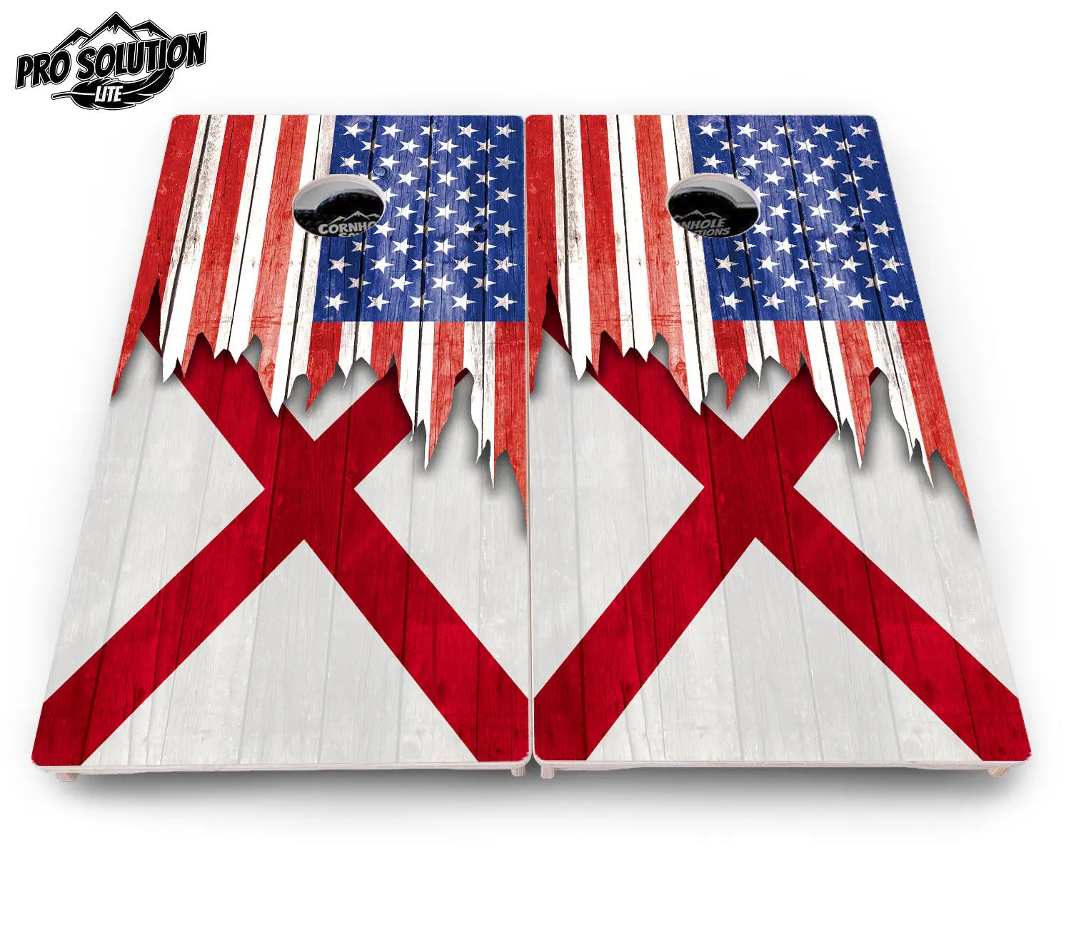 State Flag Designs Alabama to Georgia Cornhole Boards - Pro Solution Lite Series by Cornhole Solutions, Southern home decor detail photo 4