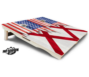 State Flag Designs Alabama to Georgia Cornhole Boards - Pro Solution Lite Series by Cornhole Solutions, Southern home decor detail photo 5