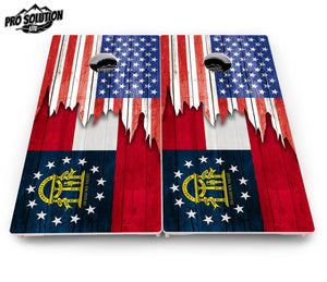 State Flag Designs Alabama to Georgia Cornhole Boards - Pro Solution Lite Series by Cornhole Solutions, Southern home decor detail photo 23