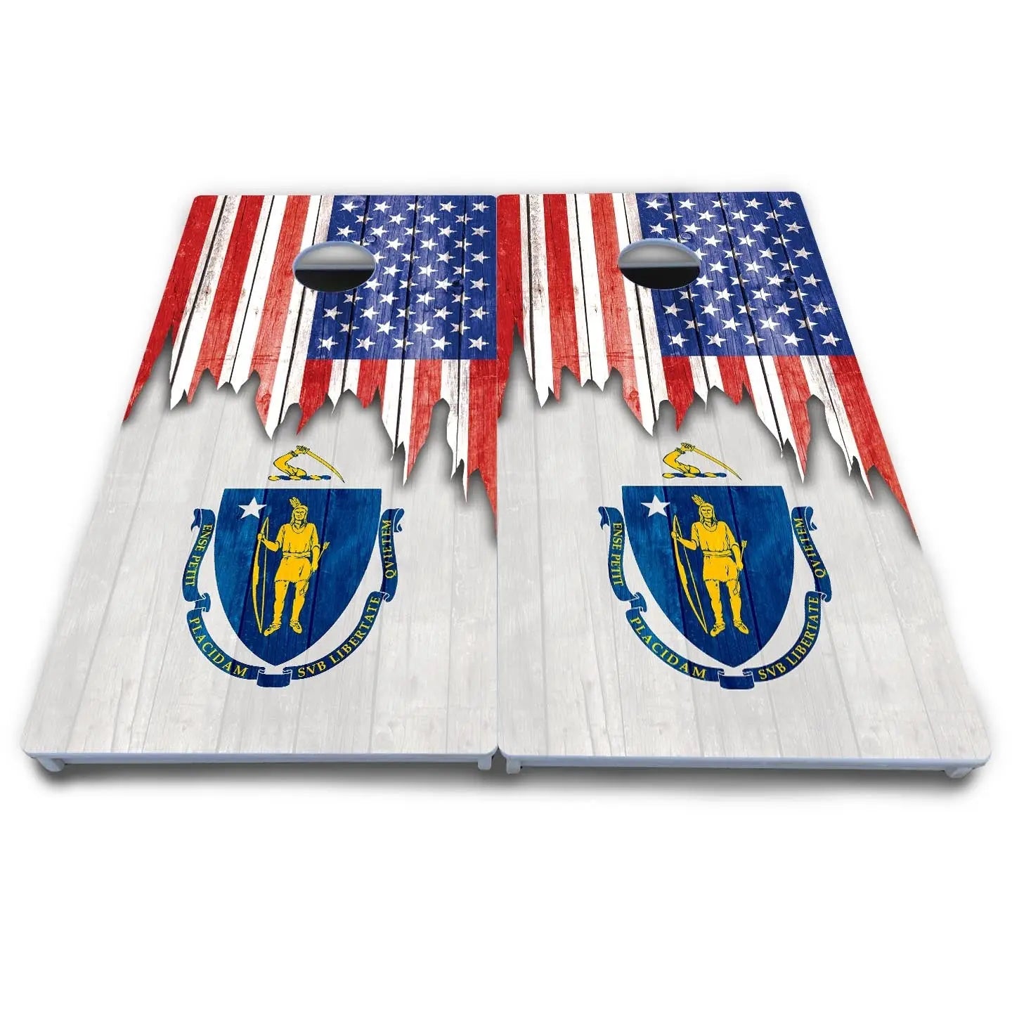 State Flag Designs Massachusetts to New Jersey Cornhole Boards - All Weather Series Cornhole Solutions